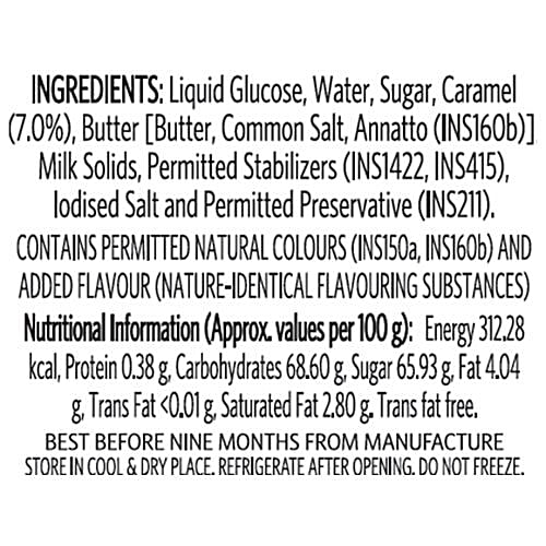 Veeba Caramel Fudge Topping, 380 g Pet Jar 