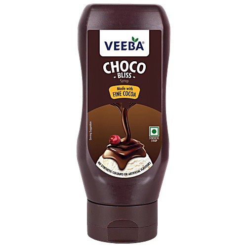 Veeba Choco Bliss Syrup - No Synthetic Colours & Artificial Flavours, 380 g  
