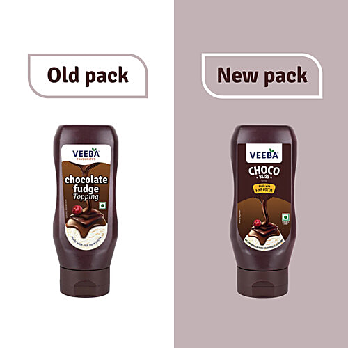 Veeba Choco Bliss Syrup - No Synthetic Colours & Artificial Flavours, 380 g  