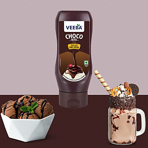 Veeba Choco Bliss Syrup - No Synthetic Colours & Artificial Flavours, 380 g  