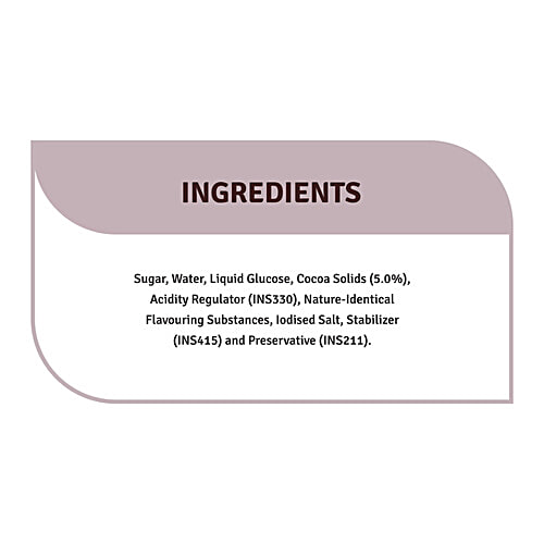 Veeba Choco Bliss Syrup - No Synthetic Colours & Artificial Flavours, 380 g  