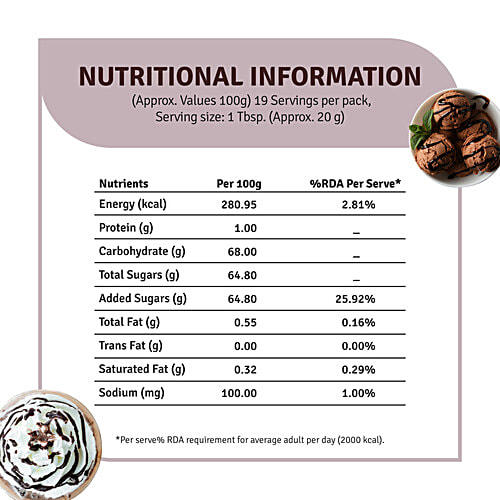 Veeba Choco Bliss Syrup - No Synthetic Colours & Artificial Flavours, 380 g  