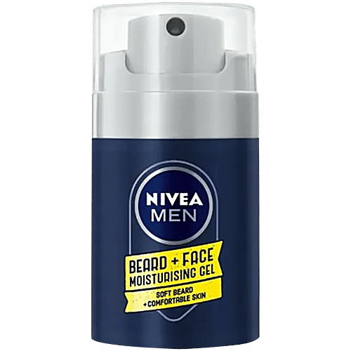 Nivea Beard & Face Gel - For Moisturisation, 50 ml Soft Beard + Comfortable Skin