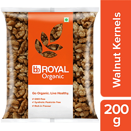 bb Royal Organic Walnut Kernels/Akharot, 200 g  
