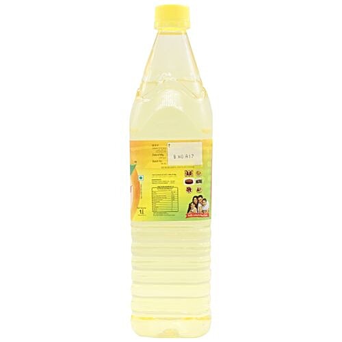 Pavizham Sunflower Oil, 1 L PET Bottle Zero Cholesterol