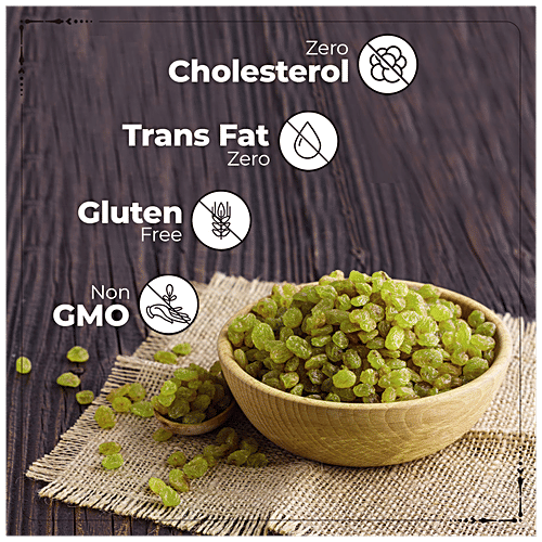 Happilo Premium International Seedless Afghani Green Raisins, 200 g Pouch