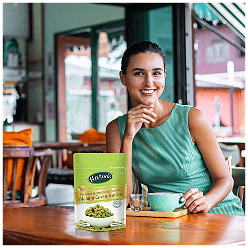 Happilo Premium International Seedless Afghani Green Raisins, 200 g Pouch