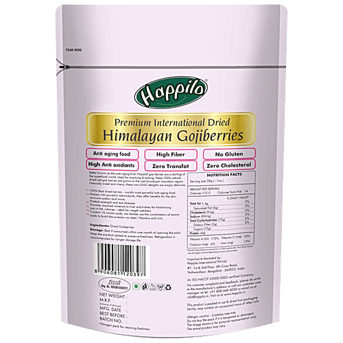 Happilo Premium International Dried Himalayan Gojiberries, 150 g Pouch 