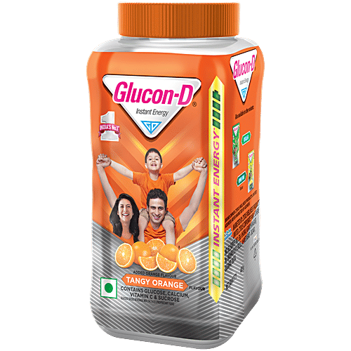 Glucon-D Instant Energy Glucose Powder - Tangy Orange, 400 g  