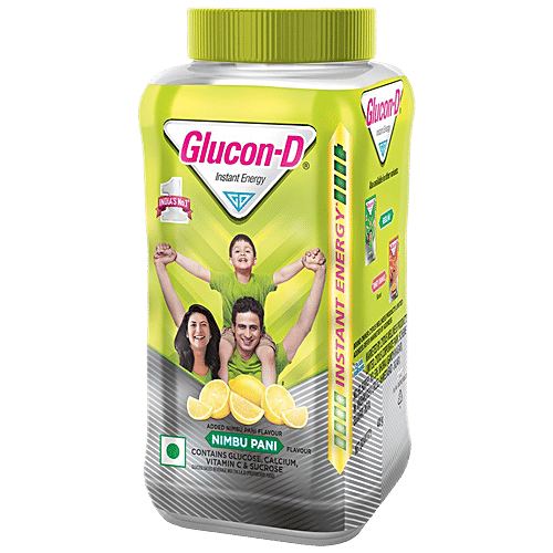 Buy GluconD Instant Energy Health Drink Nimbu Pani Jar Online at