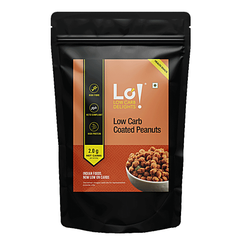 Buy LO! Foods Low Carb Coated Peanuts Keto Friendly, High In Fibre & Protein Online at Best