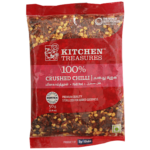 Kitchen Treasures Crushed Chilli, 50 g Pillow Pouch 
