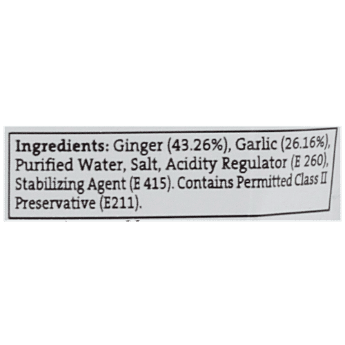 Kitchen Treasures Ginger Garlic Paste, 100 g Pouch Fresh &Natural, Authentic, Aroma Preserved