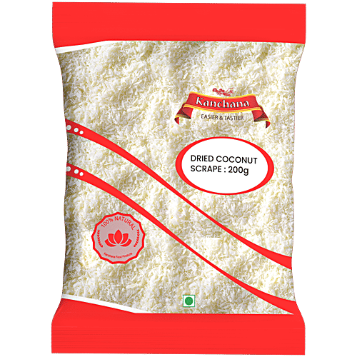 Kanchana Dried Coconut Scrape, 200 g Pouch No Aritificial Flavours