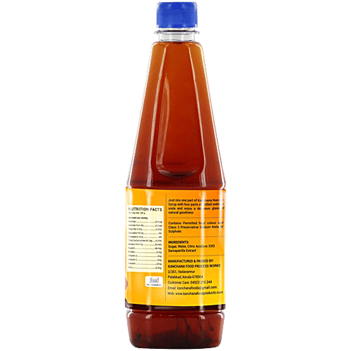 Kanchana Crush - Nannari Syrup, 700 ml PET Bottle Zero Cholesterol