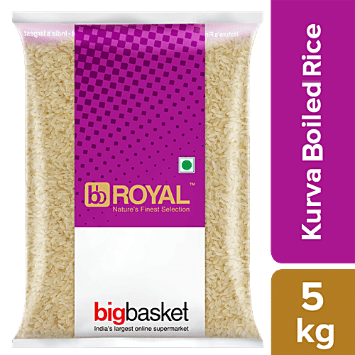 bb Royal Kurva Boiled Rice, 5 kg Pouch High Fiber