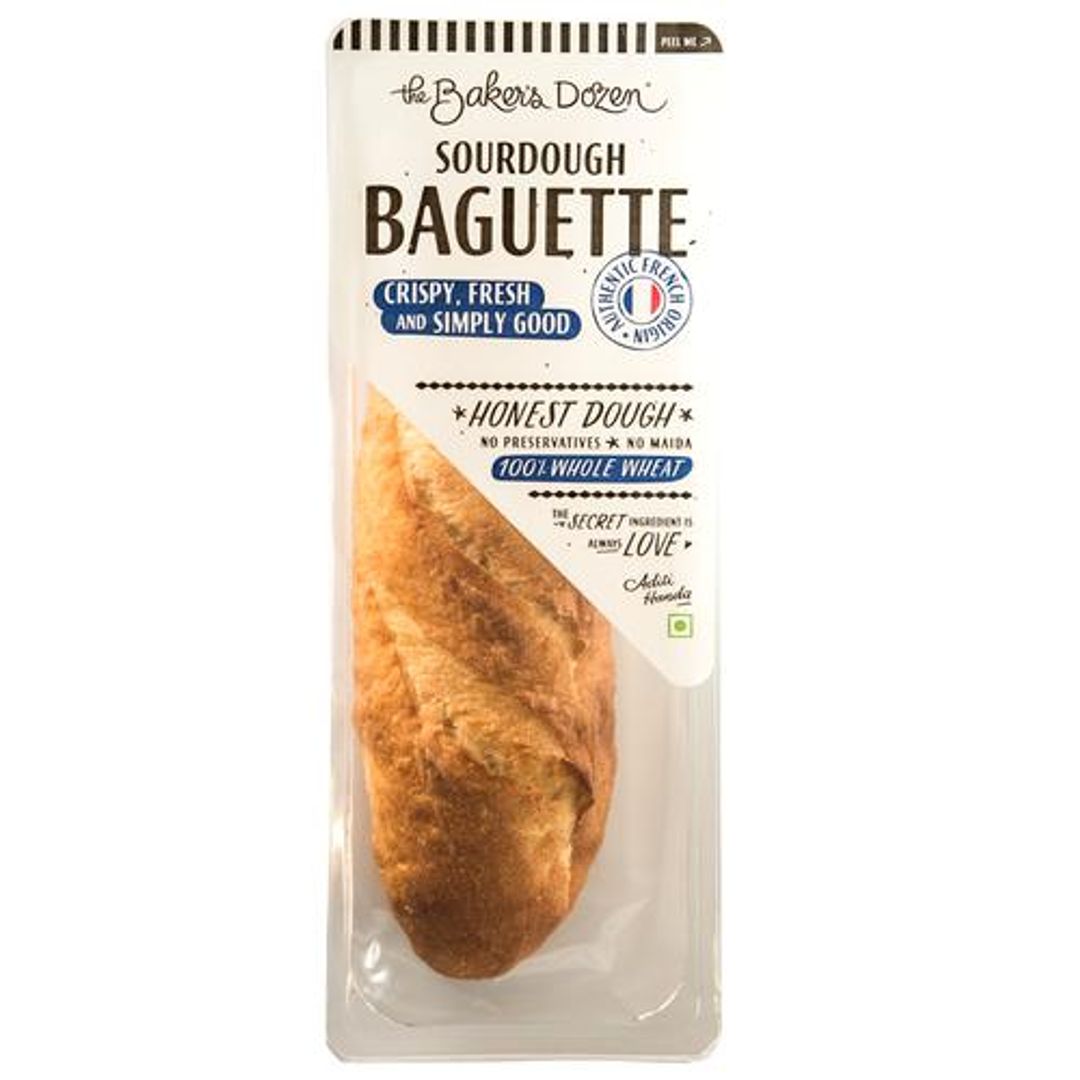 The Baker's Dozen Baguette - 100% Wholewheat Sourdough, 150 g 