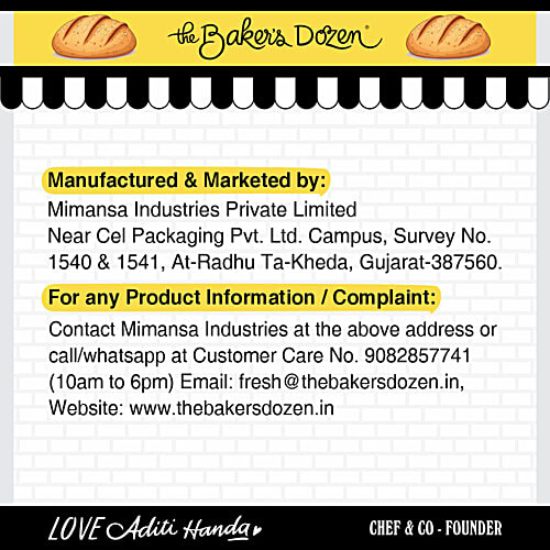 The Baker's Dozen Chilly Garlic Breadsticks, 100 g Whole Wheat, No Preservatives, Zero Maida