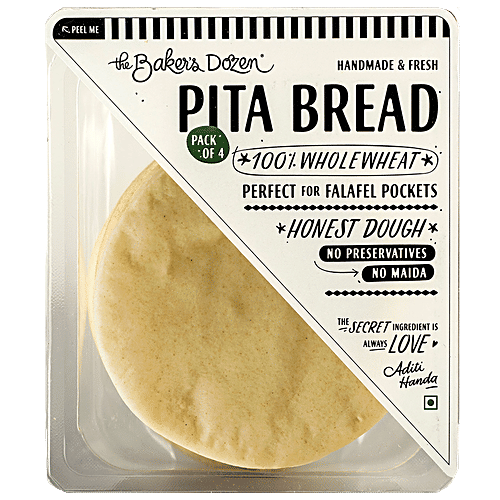 Buy The Baker's Dozen Pita Bread 100 Wholewheat Online at Best Price