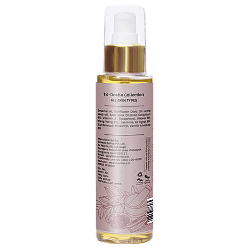 Shankara Sundarya Body Oil - Aloevera & Sandalwood, For Tri-Dosha, 100 ml