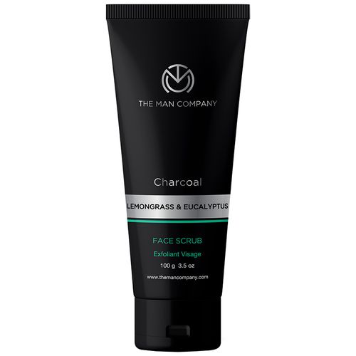 The Man Company Charcoal Face Scrub For Exfoliation, Anti-acne & Pimples, Blackhead Removal, 100 g  