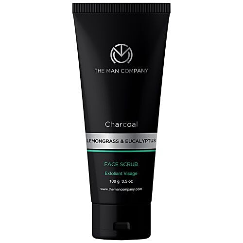 Buy The Man Company Charcoal Face Scrub For Exfoliation, Antiacne & Pimples, Blackhead Removal