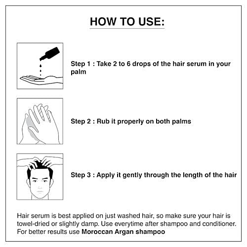 The Man Company Defence Theory Hair Fall Control Serum For Men, 90 ml  Paraben Free, Sulphate Free