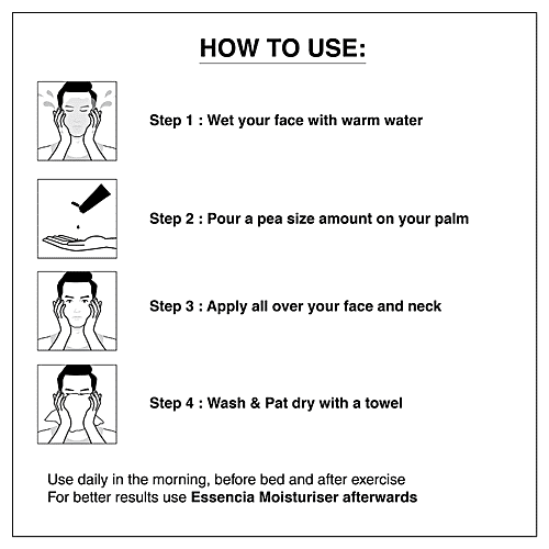 The Man Company Deep Cleansing Face Wash With Ginger & Lime, 100 ml  SLS & Paraben Free