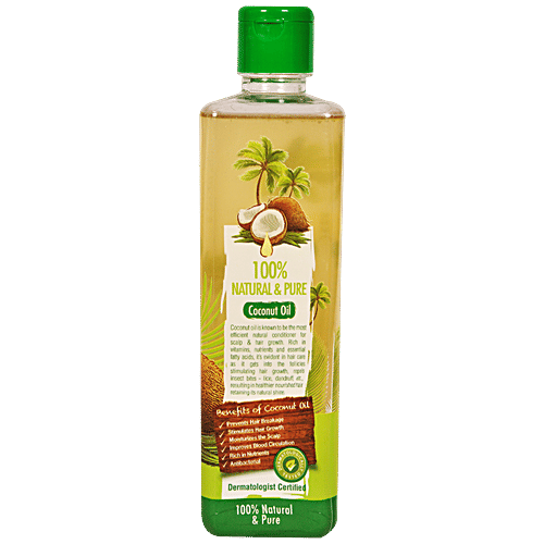 Nature Way 100% Natural & Pure Coconut Oil - Unrefined, 500 ml  