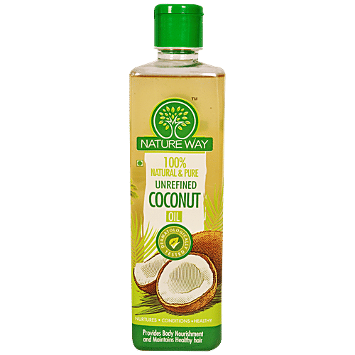 Nature Way 100% Natural & Pure Coconut Oil - Unrefined, 500 ml  