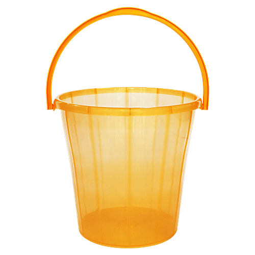 Princeware Super Frosty Plastic Bucket - Orange, 16 L  