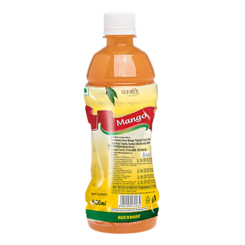 Patanjali Mango Drink, 500 ml Bottle Zero Fat