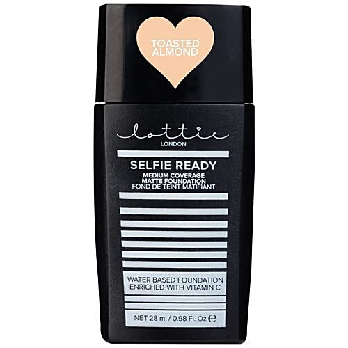 Lottie London Selfie Ready Medium Coverage Matte Foundation, 28 ml Toasted Almond 