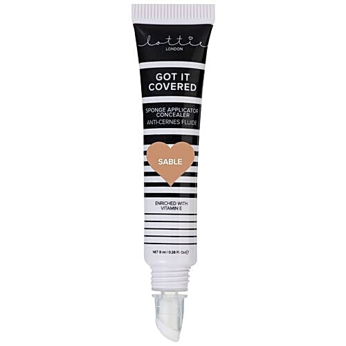 Lottie London Got It Covered Sponge Applicator Concealer, 8 ml Sable 