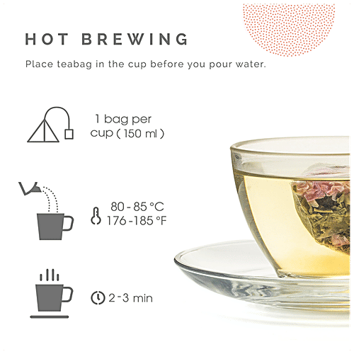 Buy Teabox Rose Green Tea Bags Whole Leaf & Natural Flower Petals