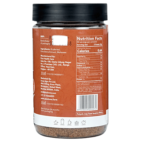Buy Pluck One Stevia Brown 100 Natural Sugar Substitute Online at