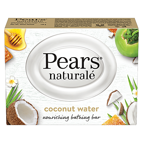 Pears Naturale Coconut Water Nourishing Bathing Bar, 125g  For Soft, Smooth Skin