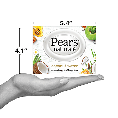 Pears Naturale Coconut Water Nourishing Bathing Bar, 125g  For Soft, Smooth Skin