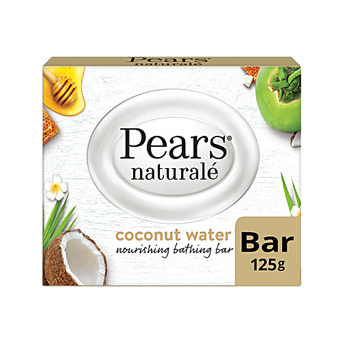 Pears Naturale Coconut Water Nourishing Bathing Bar, 125g  For Soft, Smooth Skin