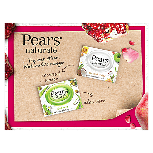 Pears Naturale Pomegranate Brightening Bathing Soap Bar, 125 g (Pack of 3) 