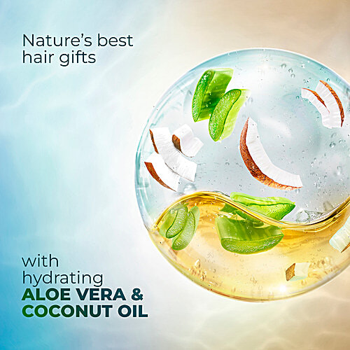 Sunsilk Coconut Oil & Aloe Vera Shampoo, 195 ml  Bouncy Volume, No Added Parabens