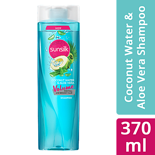 Sunsilk Coconut Water & Aloe Vera Volume Hair Shampoo, 370 ml
