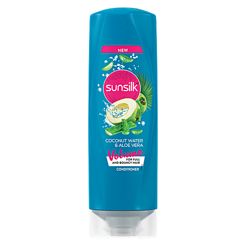 Sunsilk Volume Hair Conditioner - Coconut Water & Aloe Vera, For Full & Bouncy Hair, 180 ml