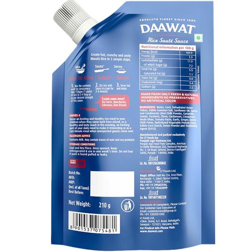Daawat  Saute Sauce - Masala, 210 g Spout Pouch No Preservatives, No Artificial Color