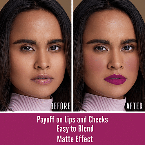 Lakme 9 To 5 Weightless Matte Mousse Lip & Cheek Colour, 9 g Magenta Kiss 