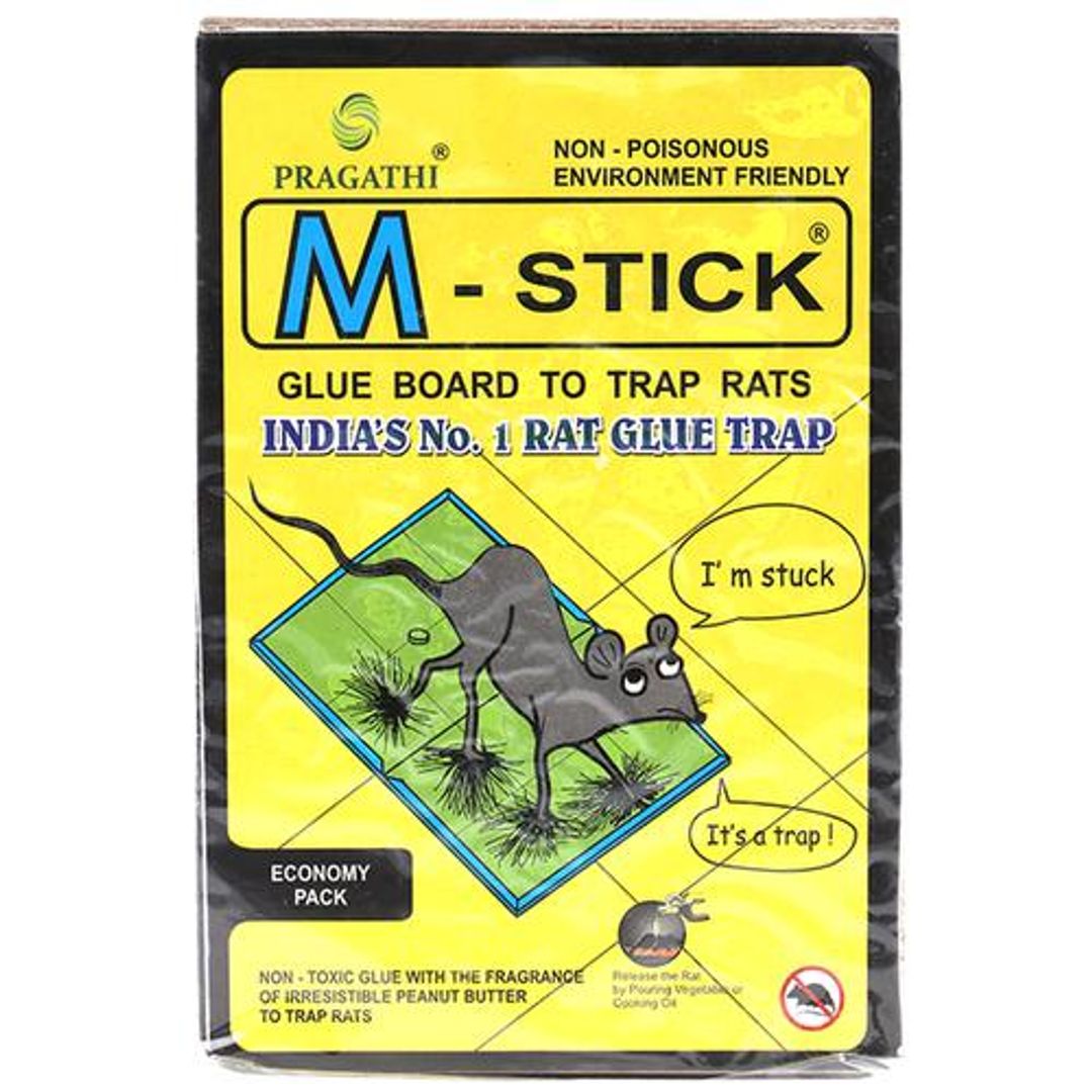 M Stick Glue Board To Trap Rats - Small, 1 pc Pouch