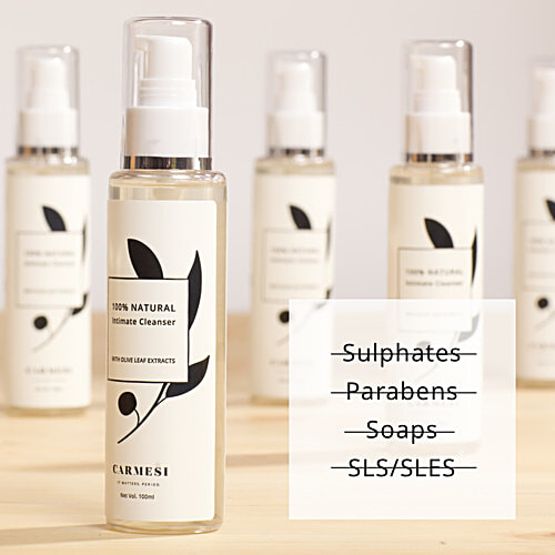 Carmesi Intimate Cleaner - 100% Natural, 100 ml  