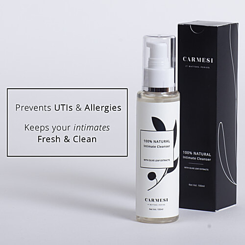 Carmesi Intimate Cleaner - 100% Natural, 100 ml  