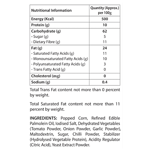ACT II RTE Tomato Chilli Popcorn, 45 g  