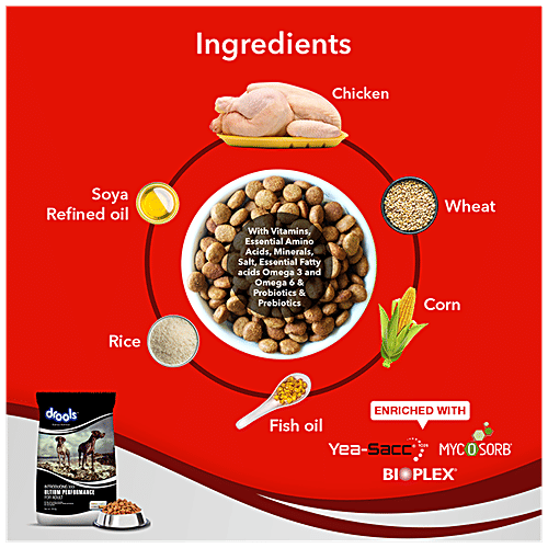 Drools Ultium Performance Adult Dog Dry Food, 20 kg  100% Nutrition, 0% Filler